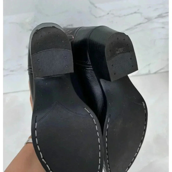 Cody James Kids Pull On Mid Calf Cowboy Western Black Leather Boots Sz 21 - Picture 10 of 13